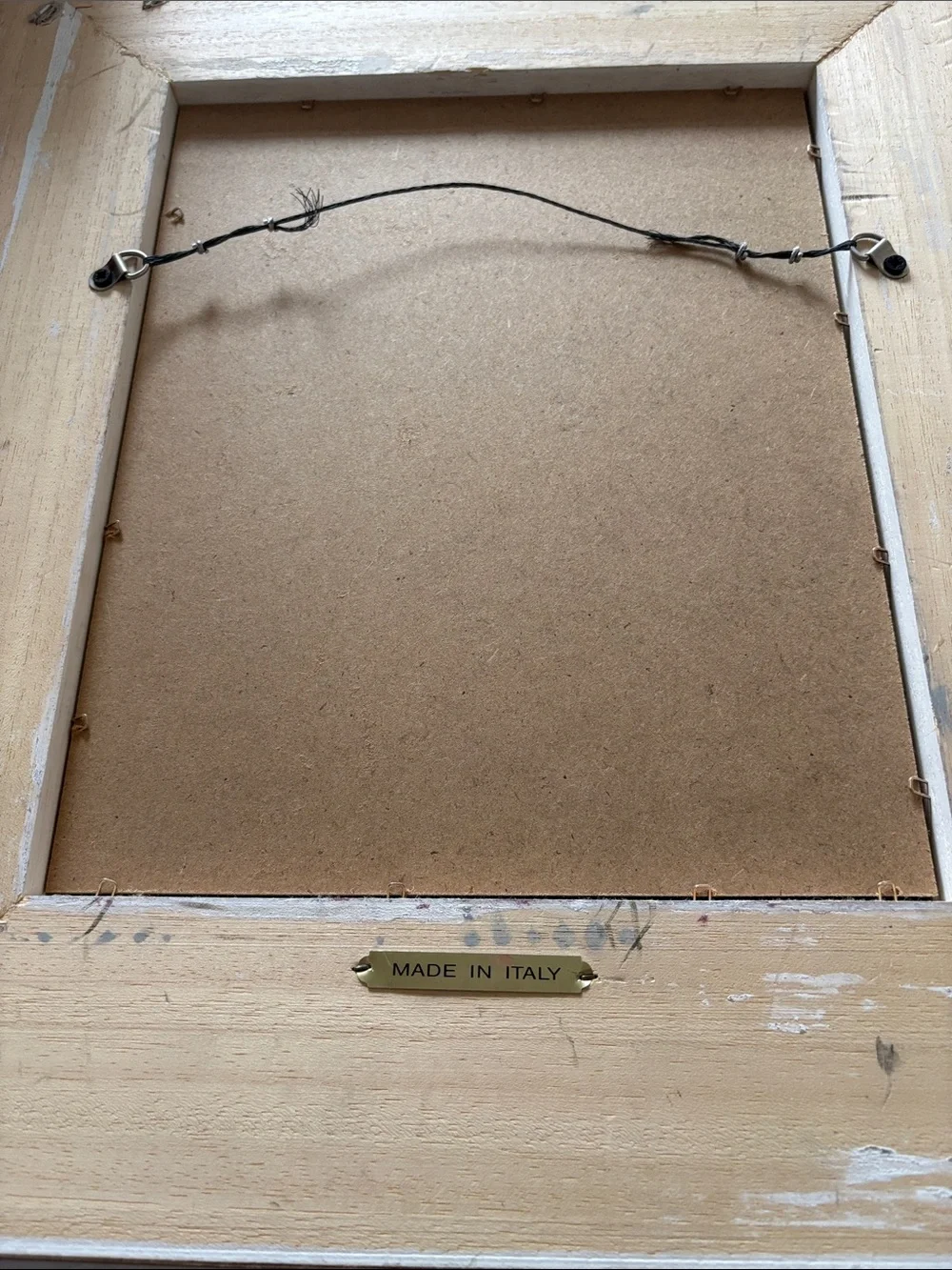 Vintage-Inspired Blue and Gold Ornamental Wall Mirror